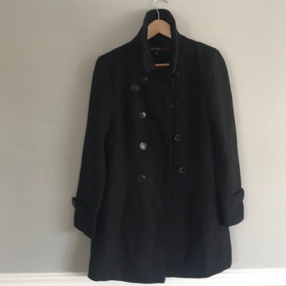 Double breasted button up pea coat - Picture 3 of 7